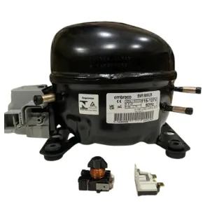 کمپرسور امبراکو گاز R134 قدرت 1.4 مدل EM2Z80 با خازن پوسته کوچک
